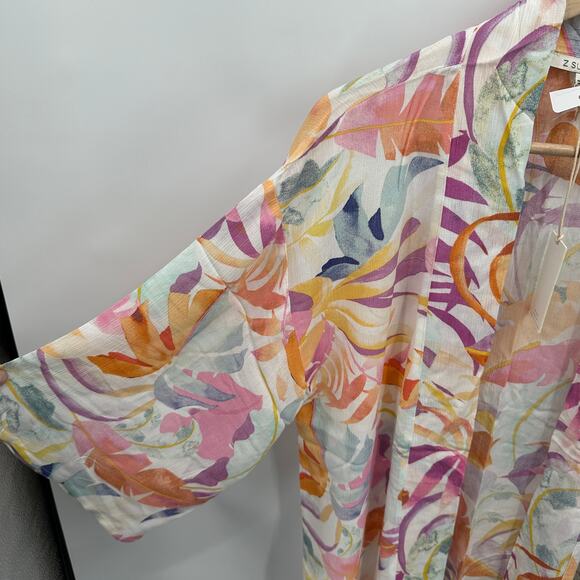 Z SUPPLY NWT Evereve Palm Multicolor Kimono Wrap // XS - Picture 14 of 14